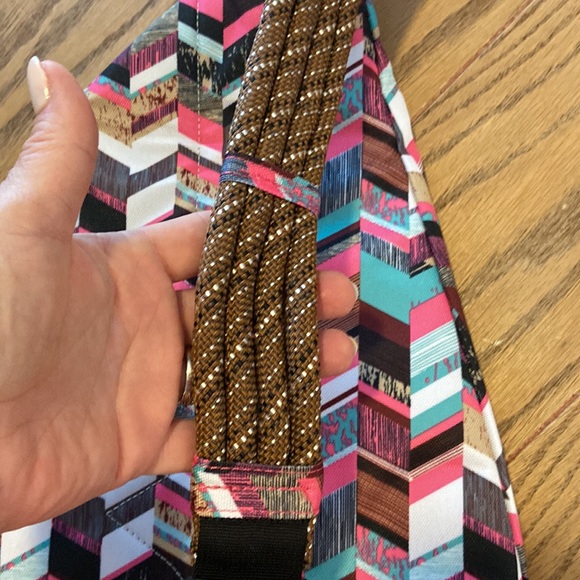 NWT Kavu Rope Sling Bag Sunset Blocks ~ Water Resistant - Picture 7 of 10